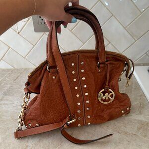 Michael Kors pebbled leather satchel